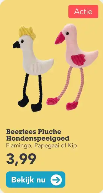 Discus Beeztees Pluche Hondenspeelgoed aanbieding