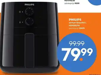 Blokker PHILIPS airfryer Essential L HD9200/90 aanbieding