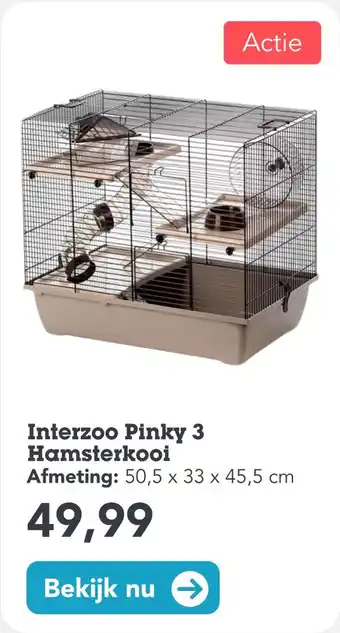 Discus Interzoo Pinky 3 Hamsterkooi aanbieding