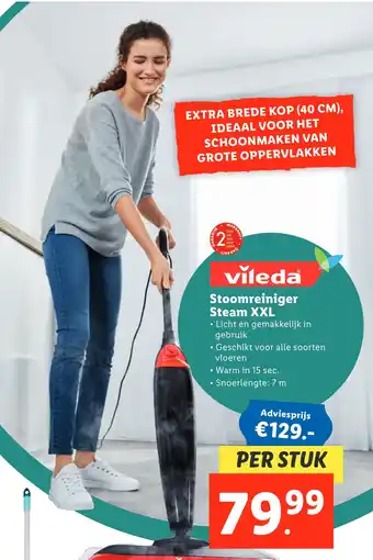 Lidl Stoomreiniger Steam XXL aanbieding