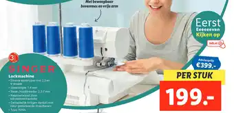 Lidl Lockmachine aanbieding