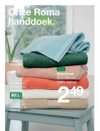 Zeeman Handdoek 50 X 100 Cm aanbieding