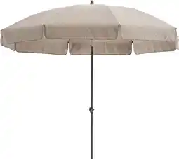 Intratuin Intratuin parasol Haiti taupe 80+UV D 200 cm gerecycled aanbieding
