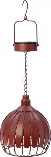 Intratuin Intratuin solar hanglamp Mia rood D 20 H 57 cm aanbieding