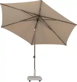 Intratuin Intratuin parasol Bora bruin 50+UV D 296 cm aanbieding
