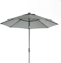 Intratuin Intratuin parasol Trinidad grijs 80+UV D 300 cm gerecycled aanbieding