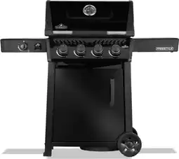 Intratuin Napoleon gasbarbecue met achter- en zijbrander Freestyle zwart 425 64 x 132 x 116 cm aanbieding