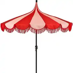 Intratuin Mica Decorations parasol Kim rood D 235 H 238 cm aanbieding