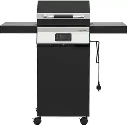 Intratuin Martinsen elektrische barbecue zwart 107 x 50 x 140 cm aanbieding