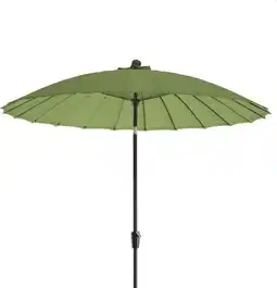 Intratuin Intratuin parasol Shanghai groen 80+UV D 300 cm gerecycled aanbieding