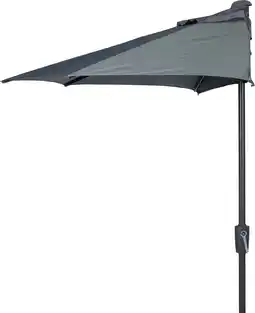 Intratuin Intratuin parasol Balcony grijs 80+UV 257 x 130 cm aanbieding