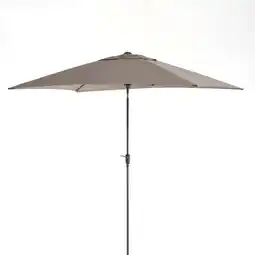 Intratuin Intratuin parasol Cadiz taupe 80+UV 200 x 300 cm gerecycled aanbieding