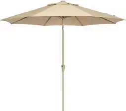 Intratuin Intratuin parasol Trinidad beige 80+UV D 295 cm aanbieding