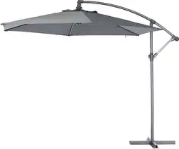 Intratuin Intratuin zweefparasol Milano grijs 80+UV D 300 cm gerecycled aanbieding