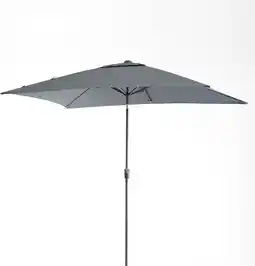 Intratuin Intratuin parasol Cadiz grijs 80+UV 200 x 300 cm gerecycled aanbieding