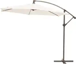 Intratuin Intratuin zweefparasol Milano wit 80+UV D 300 cm gerecycled aanbieding