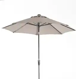Intratuin Intratuin parasol Trinidad taupe 80+UV D 250 cm gerecycled aanbieding