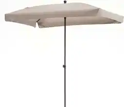 Intratuin Intratuin parasol Cuba taupe 80+UV 210 x 140 cm gerecycled aanbieding