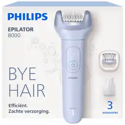 MediaMarkt Philips Epilatorseries 8000 - Bre708/00 Epilator Blauw aanbieding