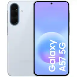 MediaMarkt SAMSUNG Galaxy A57 - 5G 128 GB Lichtblauw aanbieding