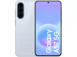 MediaMarkt SAMSUNG Galaxy A57 - 5G 128 GB Lichtblauw aanbieding