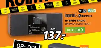 Expert Imperial Hybride Radio DABMAN I220BT Hout aanbieding