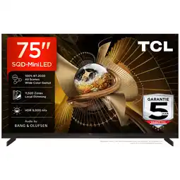 MediaMarkt Tcl 75x11l Sqd-mini Led Google Tv - Ultra Hd 4k Mini-led-tv 75 Inch 2026 aanbieding