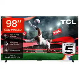 MediaMarkt Tcl 98c8l Sqd-mini Led Google Tv - Ultra Hd 4k Mini-led-tv 98 Inch 2026 aanbieding