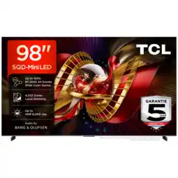 MediaMarkt Tcl 98c8l Sqd-mini Led Google Tv - Ultra Hd 4k Mini-led-tv 98 Inch 2026 aanbieding