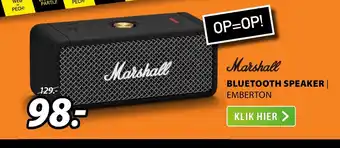 Expert Marshall Bluetooth Speaker Emberton aanbieding