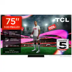 MediaMarkt Tcl 75c7l Sqd-mini Led Google Tv - Ultra Hd 4k Mini-led-tv 75 Inch 2026 aanbieding