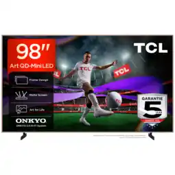 MediaMarkt Tcl 98a400 Pro Qd-mini Led Google Tv - Ultra Hd 4k Mini-led-tv 98 Inch 2026 aanbieding