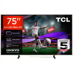 MediaMarkt Tcl 75a400 Pro Qd-mini Led Google Tv - Ultra Hd 4k Mini-led-tv 75 Inch 2026 aanbieding