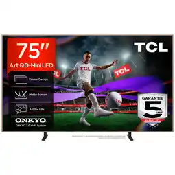 MediaMarkt Tcl 75a400 Pro Qd-mini Led Google Tv - Ultra Hd 4k Mini-led-tv 75 Inch 2026 aanbieding