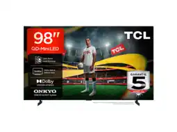 MediaMarkt Tcl 98a400u Qd-mini Led Google Tv - Ultra Hd 4k Mini-led-tv 98 Inch 2026 aanbieding