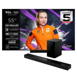 MediaMarkt Tcl 55c7k Qd-miniled Google Tv 55 (2025) + Q65h Soundbar Bundle aanbieding