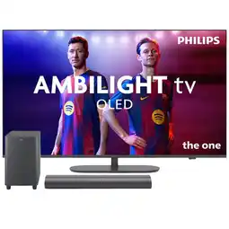 MediaMarkt Philips 55pus9000 4k Qled Ambilight Tv 55 (2025) + Tab6100 Soundbar Met Wireless Subwoofer Bundel aanbieding