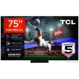 MediaMarkt Tcl 75rm7l Rgb-mini Led Google Tv - Ultra Hd 4k Mini-led-tv 75 Inch 2026 aanbieding