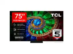 MediaMarkt Tcl 75rm7l Rgb-mini Led Google Tv - Ultra Hd 4k Mini-led-tv 75 Inch 2026 aanbieding