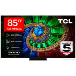 MediaMarkt Tcl 85rm7l Rgb-mini Led Google Tv - Ultra Hd 4k Mini-led-tv 85 Inch 2026 aanbieding