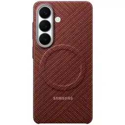 MediaMarkt Samsung Carbon Magnet Telefoonhoesje Voor Samsung Galaxy S26 Rood aanbieding