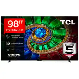 MediaMarkt Tcl 98rm7l Rgb-mini Led Google Tv - Ultra Hd 4k Mini-led-tv 98 Inch 2026 aanbieding