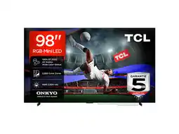 MediaMarkt Tcl 98rm7l Rgb-mini Led Google Tv - Ultra Hd 4k Mini-led-tv 98 Inch 2026 aanbieding
