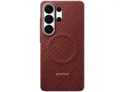 MediaMarkt Samsung Carbon Magnet Telefoonhoesje Voor Samsung Galaxy S26 Ultra Rood aanbieding