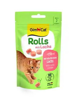 Pets Place Gimcat Rolls - Kattensnack - Zalm 40 g aanbieding