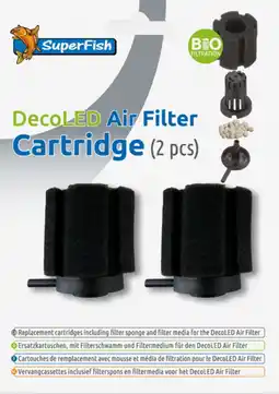 Pets Place Superfish Deco Led Air Filter Cartridge 2x - Aquariumfilter aanbieding