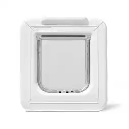 Pets Place Cat Mate Elite Microchip Kattenluik Met Timer Bediening - Kattendeur - Wit aanbieding