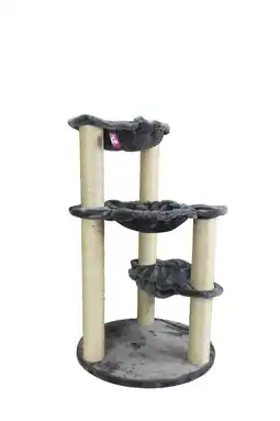 Pets Place Adori Krabpaal Xl Duke - Krabpalen - 80x80x127 cm Grijs Wit aanbieding