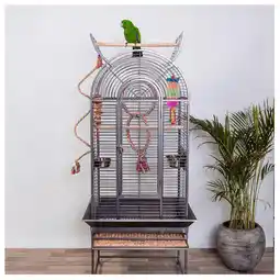 Pets Place Keddoc Vogelkooi Texas - Vogelverblijven - 66x56x175 cm Donkergrijs aanbieding