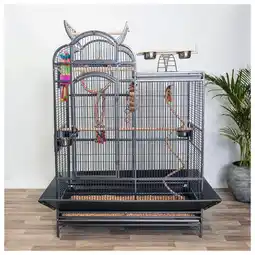 Pets Place Keddoc Papegaaienkooi Colorado - Vogelverblijven - 106x65x163 cm Antraciet aanbieding